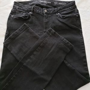 Black acid wash Calvin Klein jeans